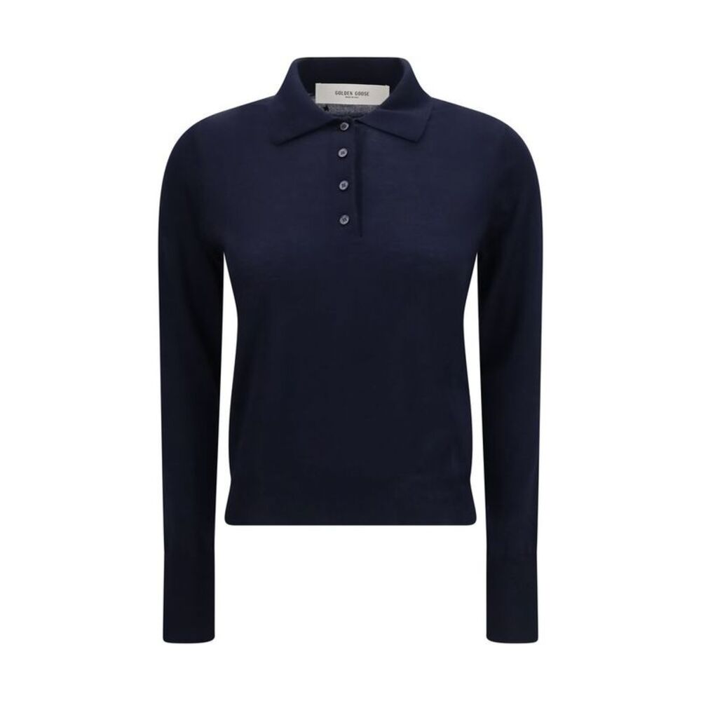 Golden Goose Blue Wool Oves Aries Dress Women's Shirt